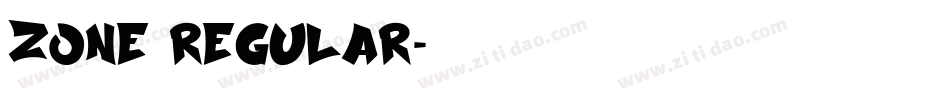 Zone Regular字体转换